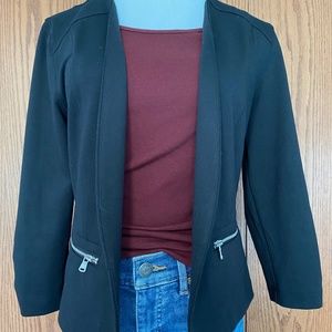 Maurices asymmetrical open front blazer